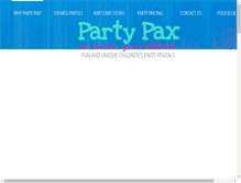 Tablet Screenshot of partypax.net